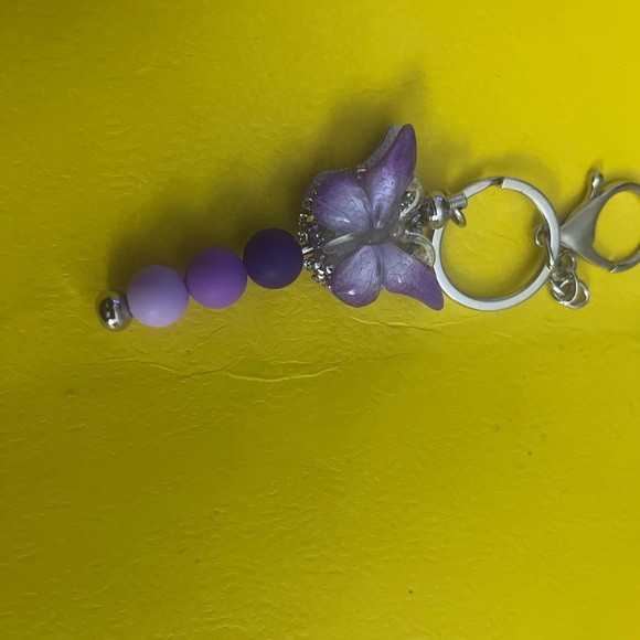 Purple Butterfly Keychain - Picture 7 of 8